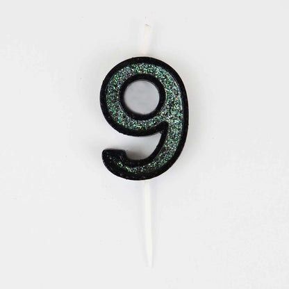 Mini Modern Number 9 Candle