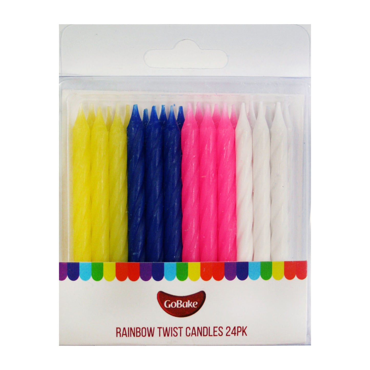 Rainbow Twist Candles | 24pc