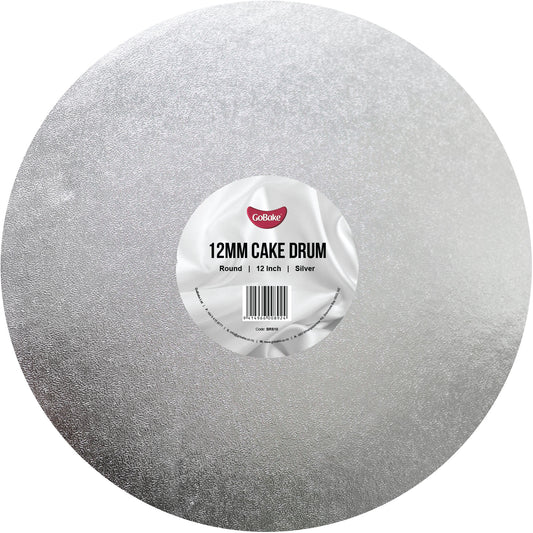 Round Cake Drum 12mm | Silver | 12 Inch