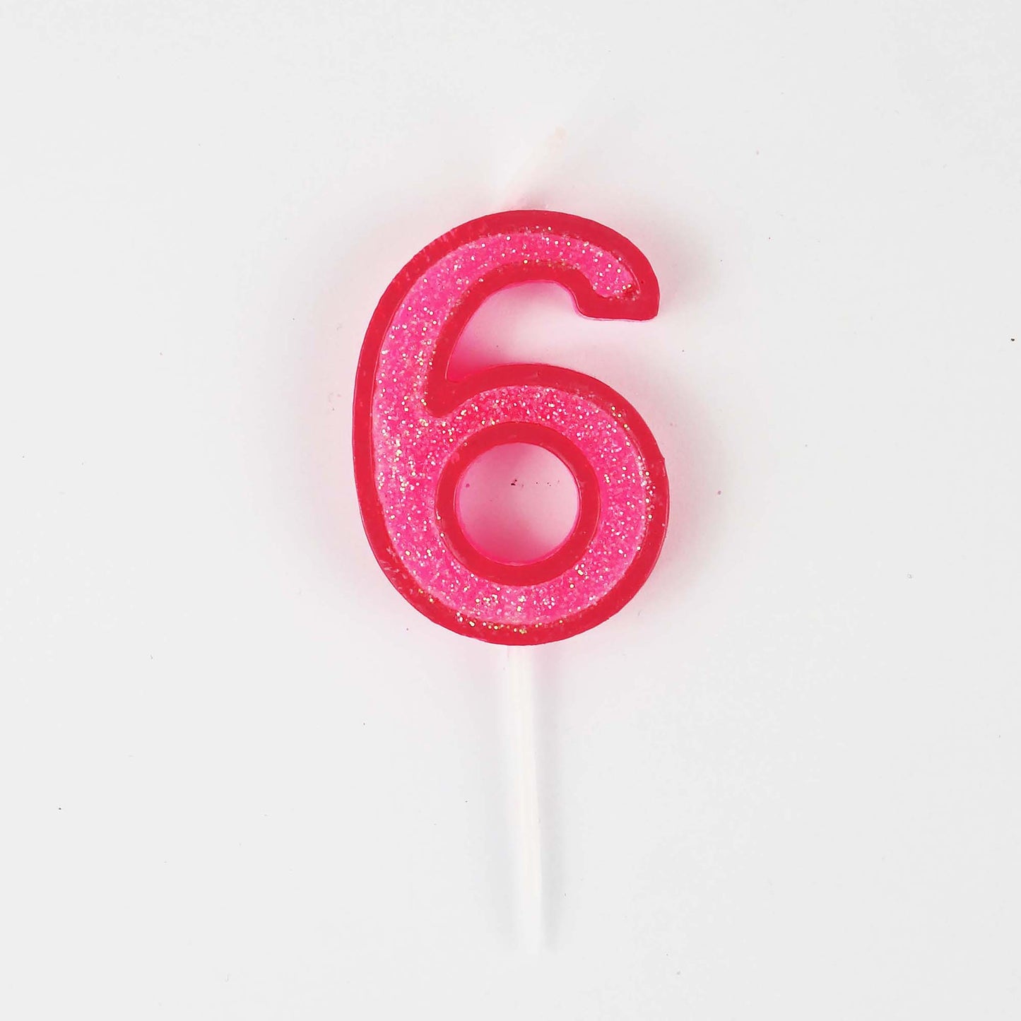 Mini Modern Number 6 Candle