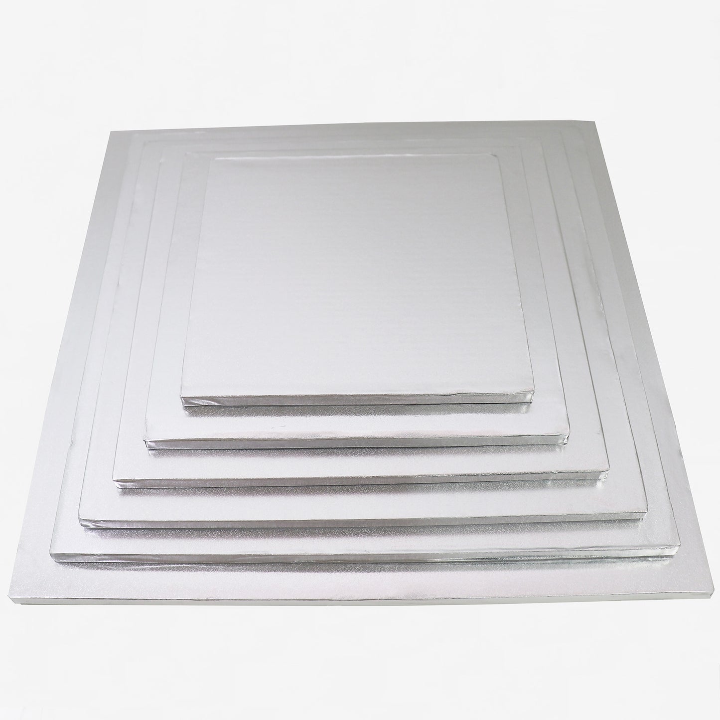 12mm Cake Drum Silver Square Wrapped 10 Inch