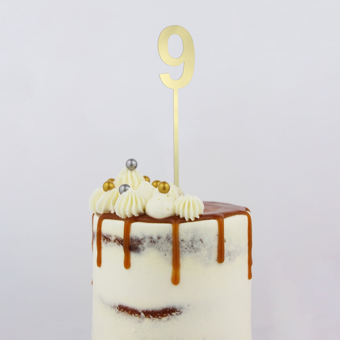 Small Number 9 Topper | Gold