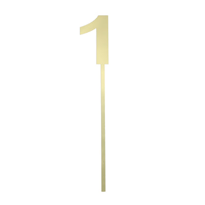 Small Number 1 Topper | Gold