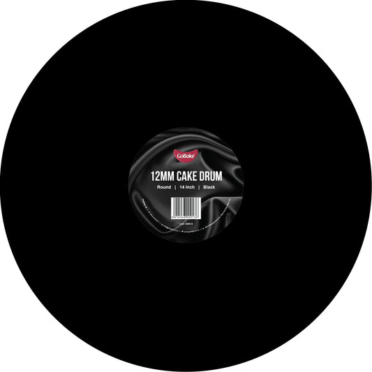 Round Cake Drum 12mm | Black | 14 Inch