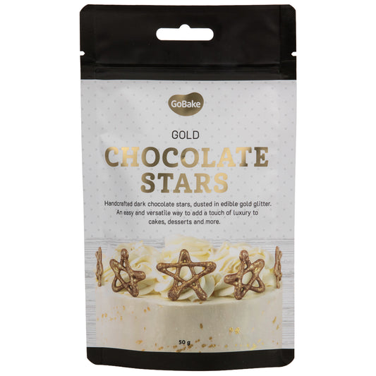 53% Dark Chocolate Gold Dusted Stars | 50G