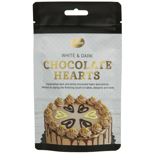 53% Dark Chocolate & 28% White Chocolate Heart Mix | 50G