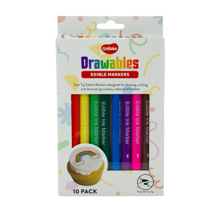 Edible Markers | 10 Pack Assorted