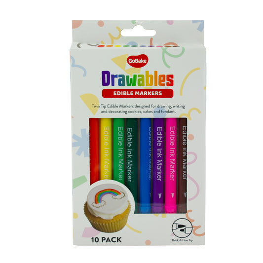 Edible Markers | 10 Pack Assorted