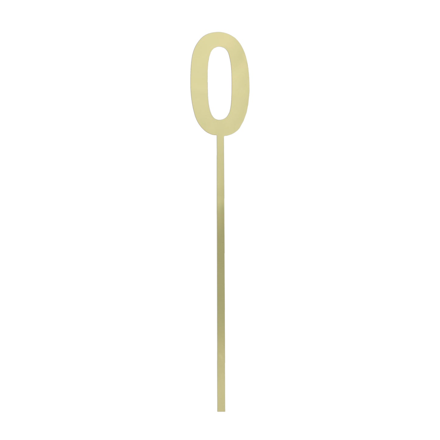 Small Number 0 Topper | Gold