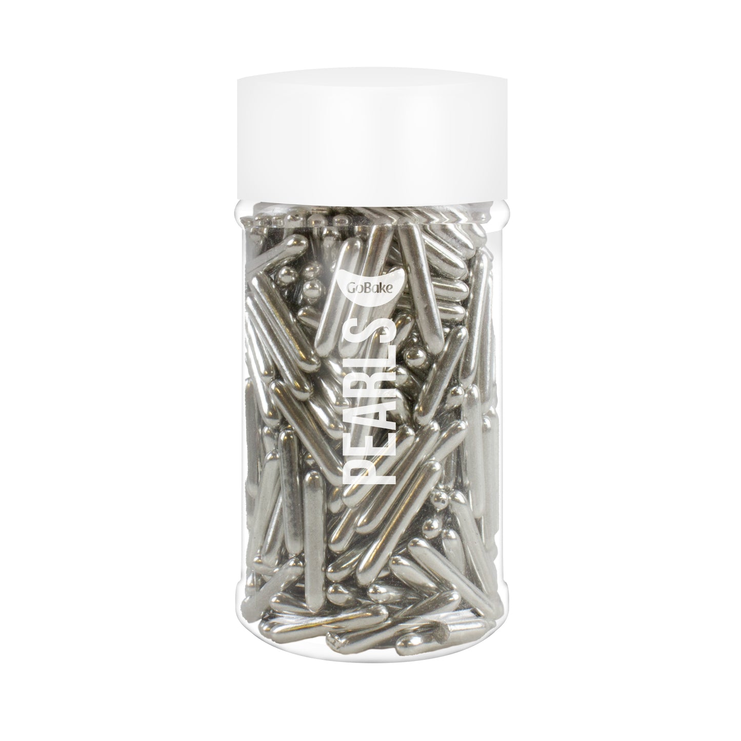 Shiny Silver Cachous Rods | 85G