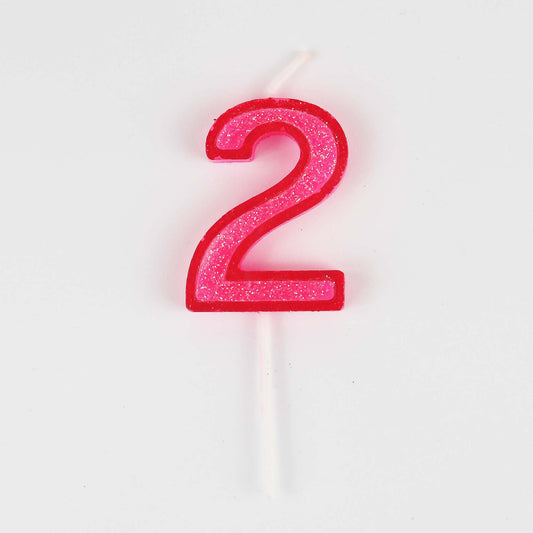 Mini Modern Number 2 Candle