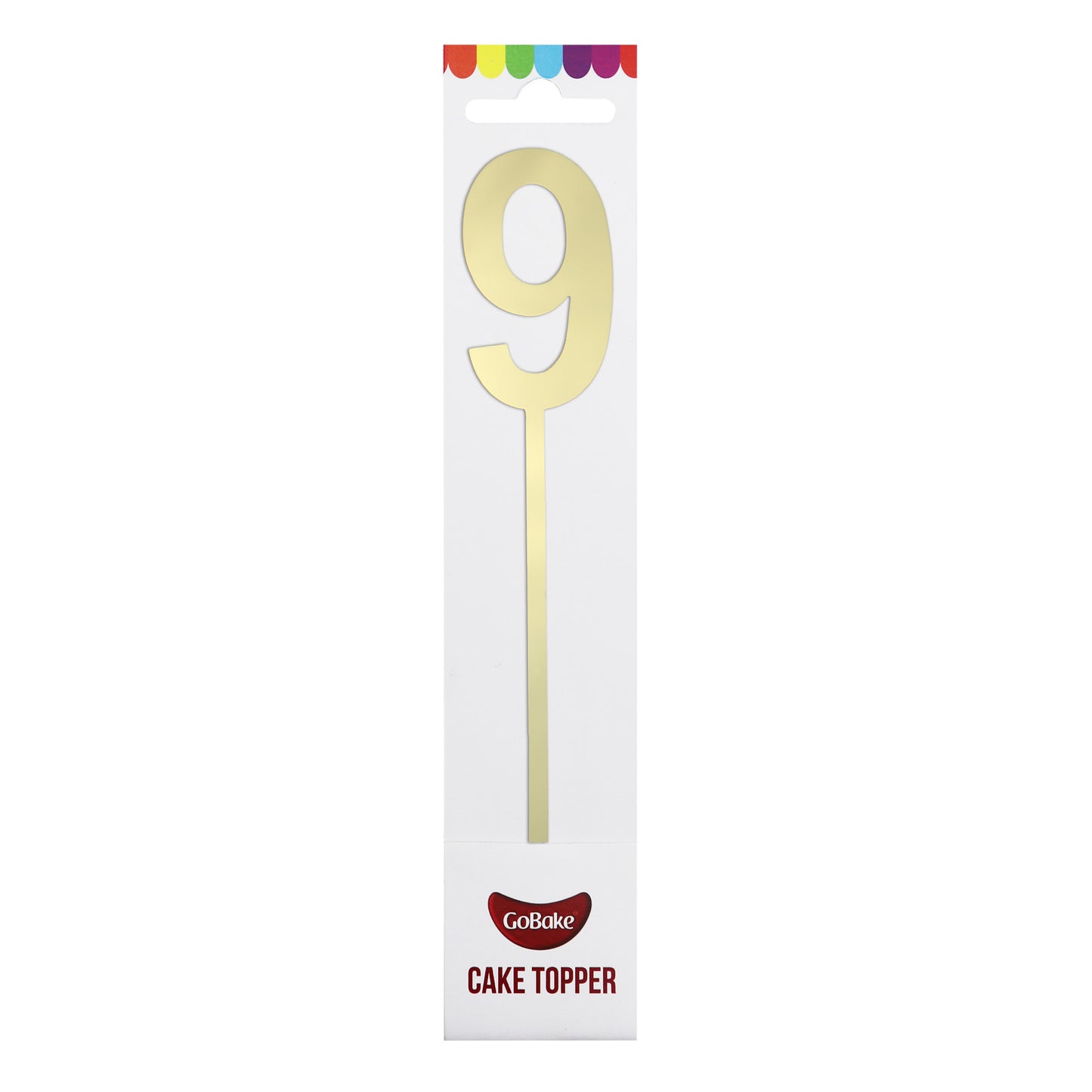 Small Number 9 Topper | Gold