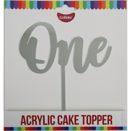 Acrylic Topper One - Silver